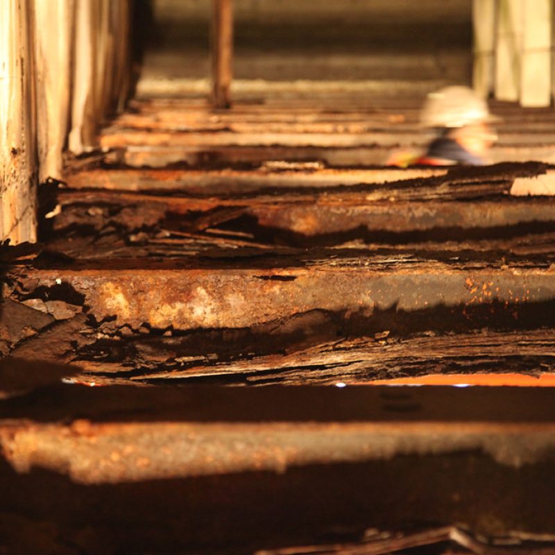 Water Damaged Steel Beams